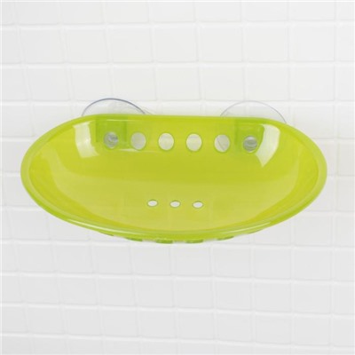 Мыльница на присосках Bath Collection, пластик, 15.5×9.5×3 см, МИКС