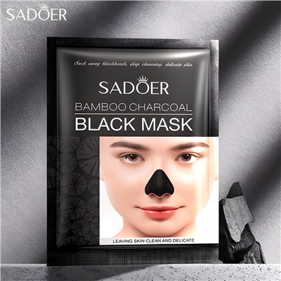 Маска-плёнка от черных точек с бамбуковым углём SADOER