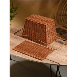 Корзина для пикника, 33×20×22 см, ротанг