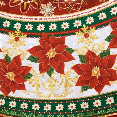 УЦЕНКА Скатерть Этель "Сказка в Новый Год" d=220 +/- 3см, хлопок 100%