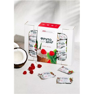 Финиковые конфеты без сахара / Кокос-малина / Фрутодень / 450 г / Сибирский кедр