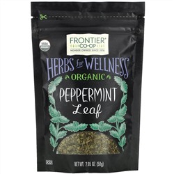 Frontier Natural Products, Organic Peppermint Leaf, 2.05 oz (58 g)
