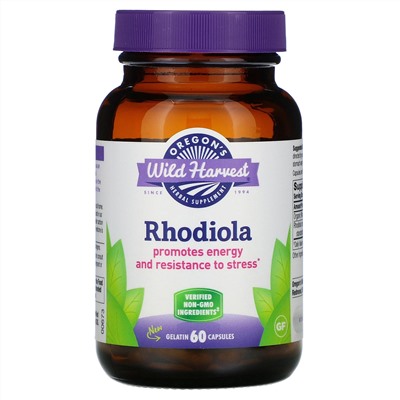 Oregon's Wild Harvest, Rhodiola, 60 Gelatin Capsules