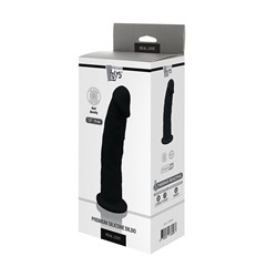 Черный реалистичный фаллоимитатор DILDO 7.5INCH BLACK - 19 см.