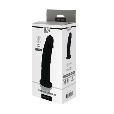 Черный реалистичный фаллоимитатор DILDO 7.5INCH BLACK - 19 см.