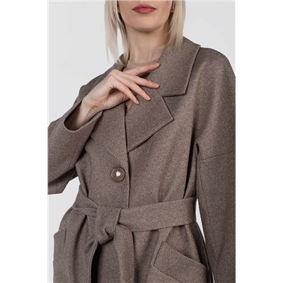 01-11813 Пальто женское демисезонное (пояс)