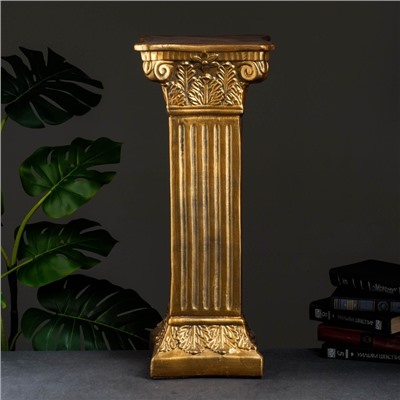 Колонна декоративная «Античная», под бронзу, 65×27 см