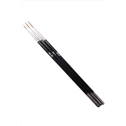 Kristaller Набор кистей для дизайна ногтей №00/01/02 / KR-103, 3 шт. KRISTALLER, 1106672