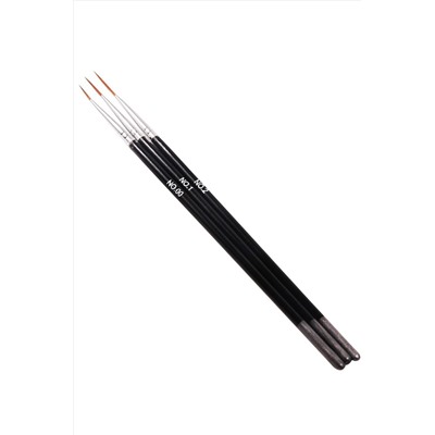 Kristaller Набор кистей для дизайна ногтей №00/01/02 / KR-103, 3 шт. KRISTALLER, 1106672