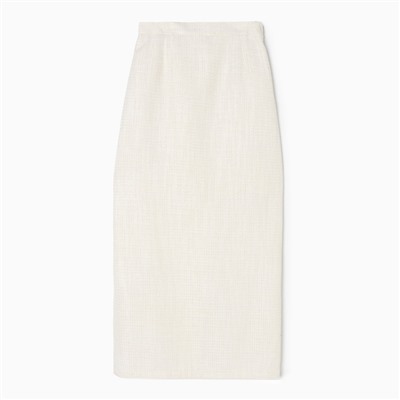 Юбка макси женская твидовая MIST р.42, молочный