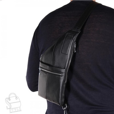 Рюкзак мужской кожаный 2096BSH black Heanbag