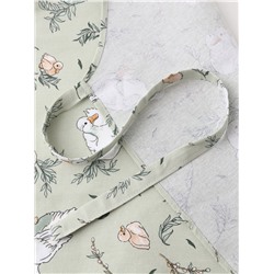 Фартук «Доляна» Divine day, зеленый, 60×70 см, 100% хлопок, рогожка 164 г/м²