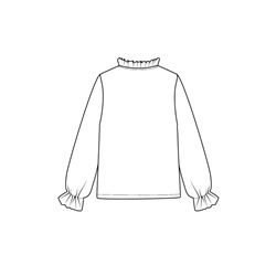 Блузка текстильная для девочек