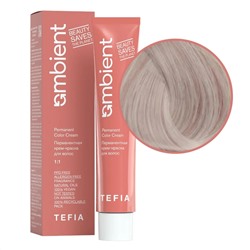 TEFIA  Ambient 10.71 Перманентная крем-краска для волос / Экстра светлый блондин фиолетово-пепельный, 60 мл 22182