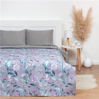 Покрывало Этель Евро «Тропический сад», 230×210 см, микрофибра