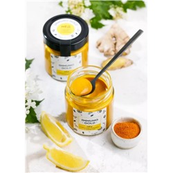 Мед ImmunoGold c куркумой, имбирем и лимоном / Cedar Immuno / 200 г / Сибирский кедр