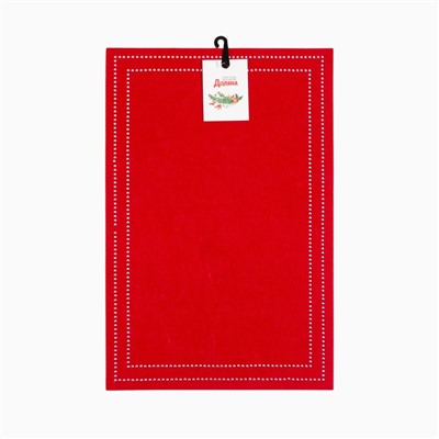 Набор салфеток сервировочных «Доляна. Стиль», 2 шт., красные, 30×45 см