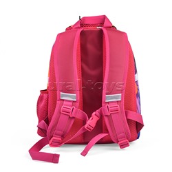 Рюкзак каркасный Кот в цветах формованный из полимеров, материал: нейлон, полиэстер, полноцветная печат, 2 отделения на молнии, 2 бегунка на каждой молнии, 1 вместительный боковой карман, светоотражатели , жесткая эргономичная спинка;  широкие, регулируем