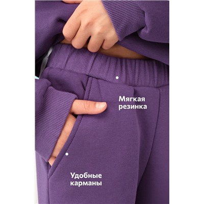 Теплый костюм для девочки из футера с начесом Happyfox