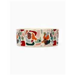 Миска керамическая «Цветные пятнышки» 250 мл - 11.5×11.5×4.5 см, бежевая