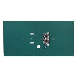 Папка с арочным механизмом A4 50 мм PP двусторонний разобранная, металлическая окантовка, запечатка форзаца, наварной карман с этикеткой, зеленая