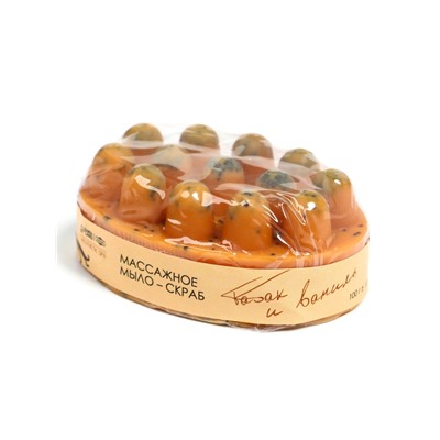 Мыло массажное со скрабом «Табак и ваниль», 100 г, Добропаровъ