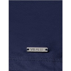 Футболка-поло из трикотажа пике с эластаном