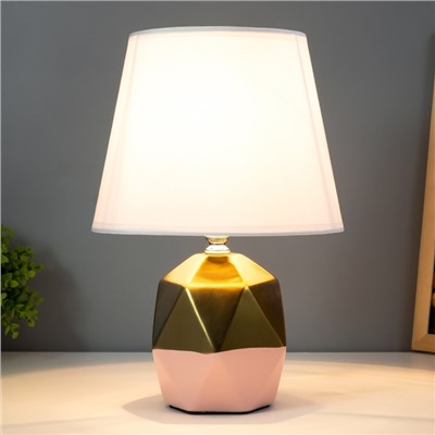 Настольная лампа «Румби» E14 40 Вт золото розовый 20×20×29 см RISALUX