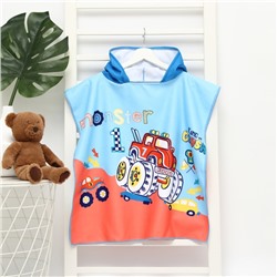 Полотенце - пончо детское LoveLife «Машина» 60×120 см, микрофибра