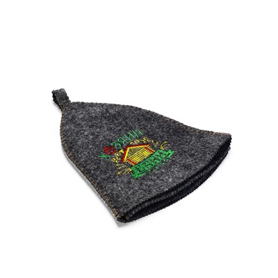 Шапка для бани и сауны «Хозяин бани», полушерсть