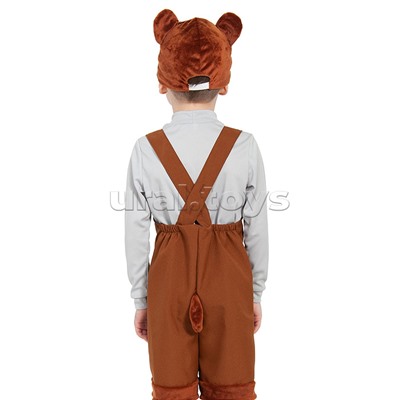 Изделие швейное "Набор карнавальный "Мишка бурый" ткань-плюш (6-9 лет, рост 122-134 см)