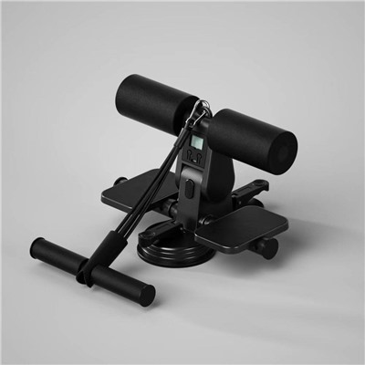 Тренажер для пресса с двойными присосками, регулируемой высотой