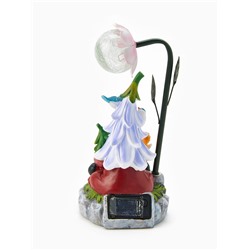 Садовая фигура из полистоуна «Гном лесничий», 25×14×12 см, с подсветкой