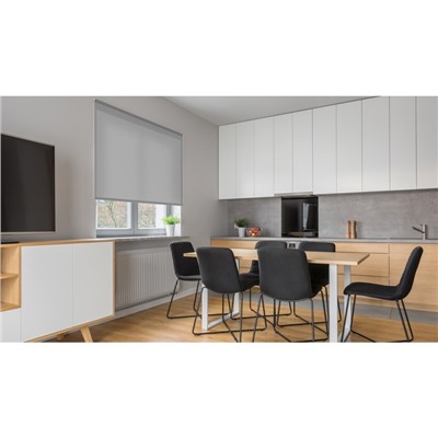 Рулонная штора Decofest «Плайн», 55×160 см, цвет серый