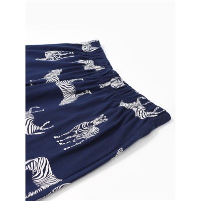Пижама женская (рубашка и брюки) KAFTAN Zebra размер 40-42, цвет синий