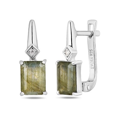 Серьги, лабрадорит, Марьям