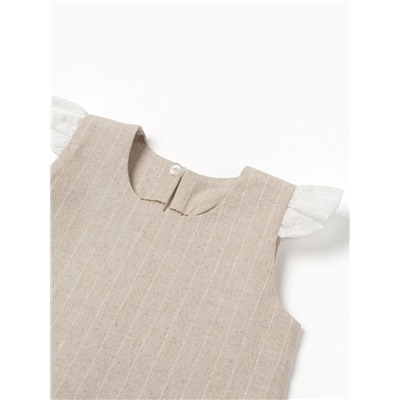 Платье для девочки MINAKU: Eco style, рост 68-74 см, бежевое
