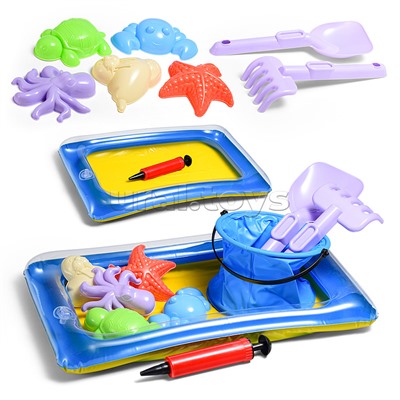 Набор для игры в песке "Пляжный отдых" в сетке