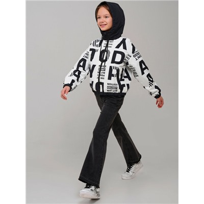 Куртка текстильная с полиуретановым покрытием для девочек (ветровка)