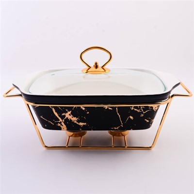 7442-1 Мармит 1,4л фарфор/металл MB (х4)