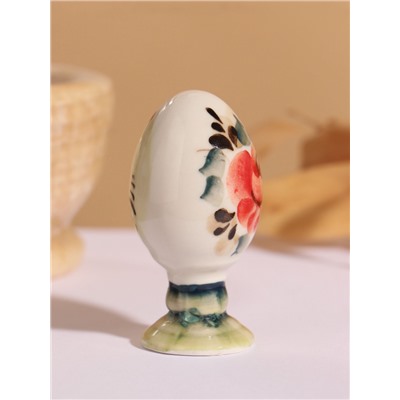 Фигурка керамика «Яйцо на ножке. Пасха», гжель, 9.5 см, МИКС