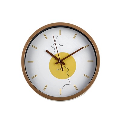 Часы настенные классические «Лица», бесшумные, плавный ход, d=20 см, от батарейки 1×АА