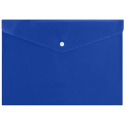 Папка с кнопкой  А4 150мкм непрозр. синий  NK8015В inФОРМАТ