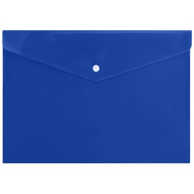 Папка с кнопкой  А4 150мкм непрозр. синий  NK8015В inФОРМАТ