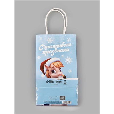 Пакет подарочный новогодний «Лошадка 2026», 12×21×9 см