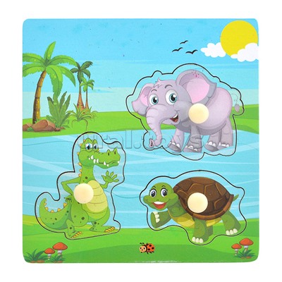 Пазл-вкладыш "Животные Африки"