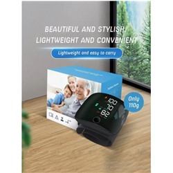 Тонометр с сенсорным экраном и трехцветным дисплеем для измерения на запястье с памятью на двух пользователей