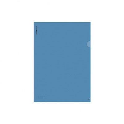 Папка-уголок (плотная)  А4 "Glossy Classic" 50153 полупрозрачная синяя ErichKrause