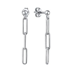 Серьги из серебра без вставки, Л-11925