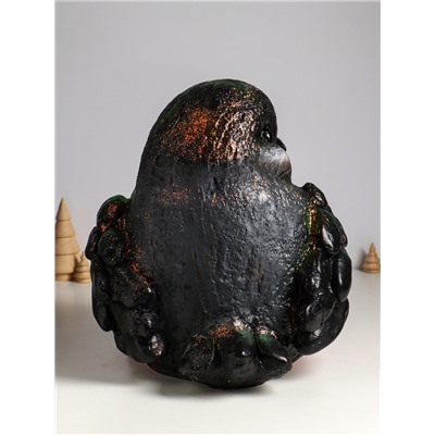 Копилка для денег «Снегирь», полистоун, с глиттером, 36×34 см